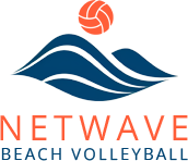 NetWave Beach Volleyball Logo